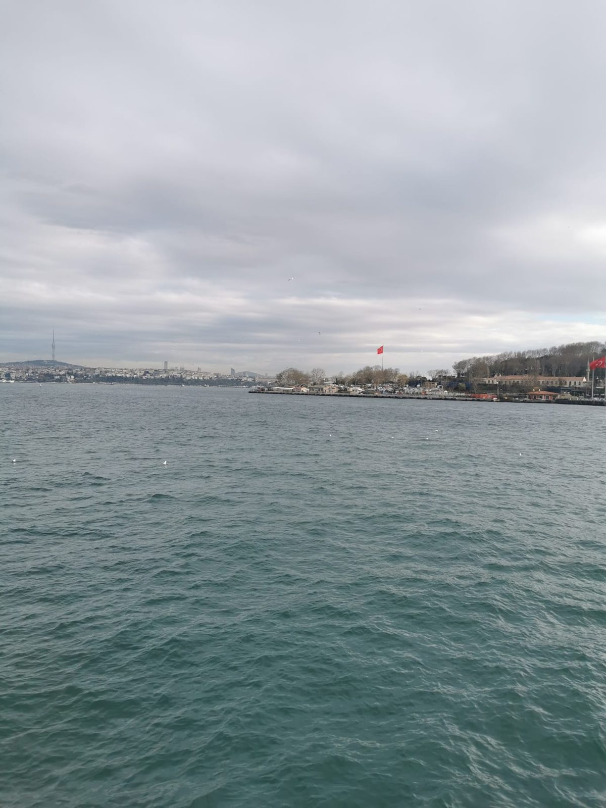 Das Wasser an einem grauen Tag