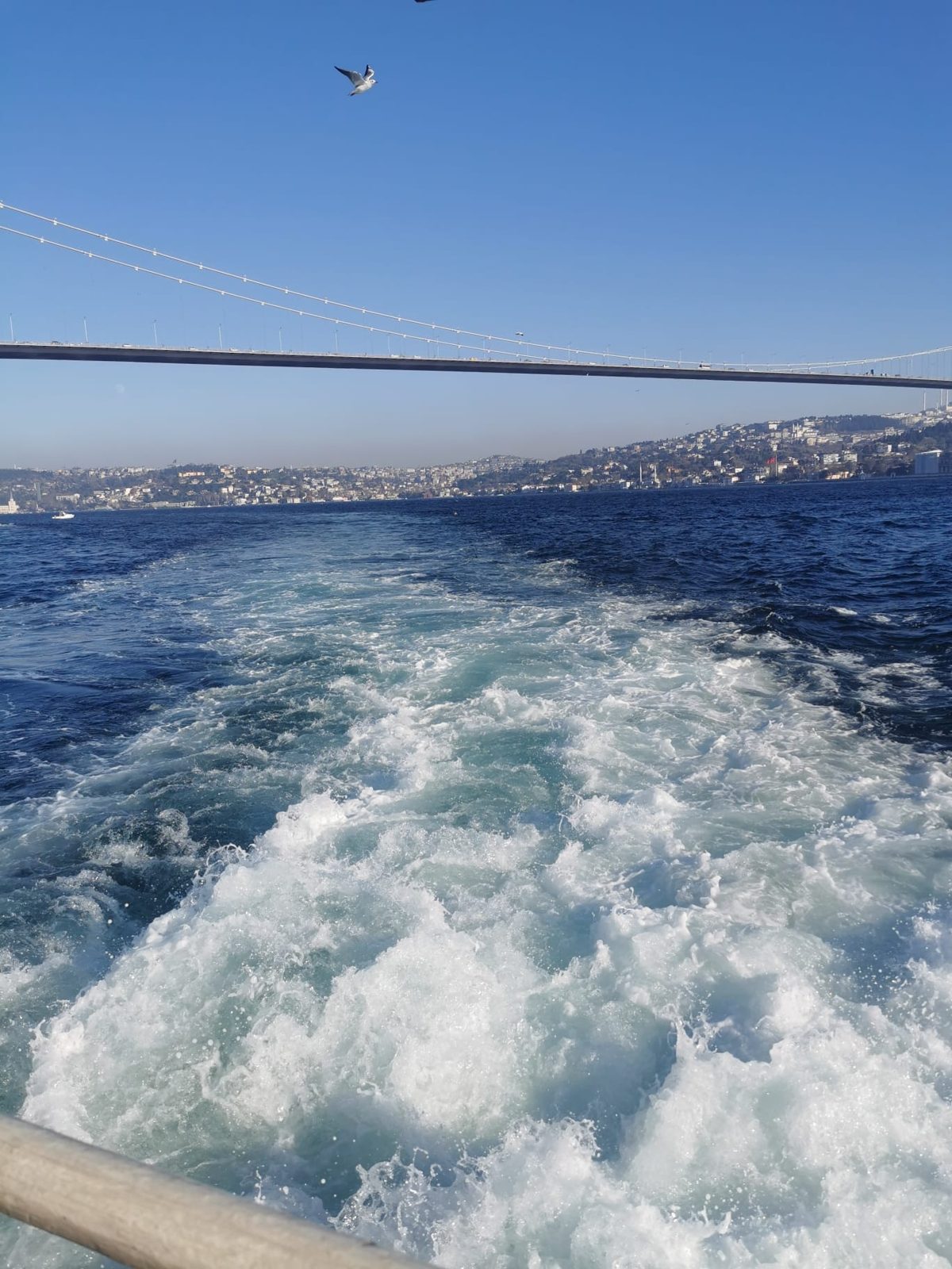 Die Brücke und das Kielwasser